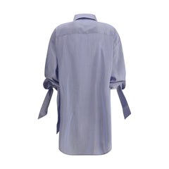 Blue Silk Pattern Shirt