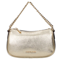 Gold Leather Handbag