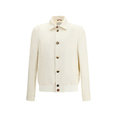White Silk Shell Jacket