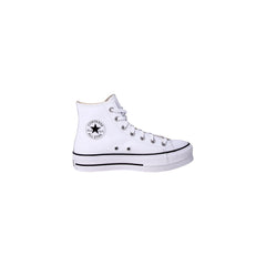 White Polyethylene Platform Sneakers