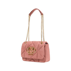 Pink Polyester Handbag