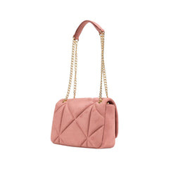 Pink Polyester Handbag