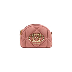 Pink Suede Leather Handbag