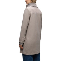 Gray Polyester Coat