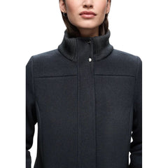 معطف أزرق من البوليستر