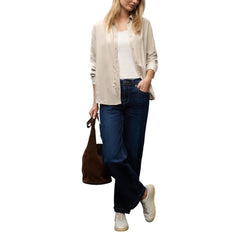 بلوزة من الفيسكوز البيج