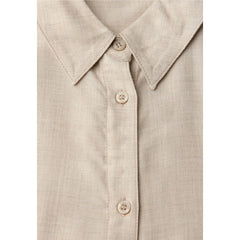 بلوزة من الفيسكوز البيج