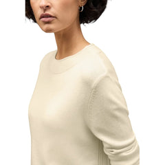 Cream Polyester Sweatshirt