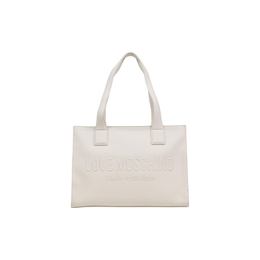 Beige Polyethylene Handbag