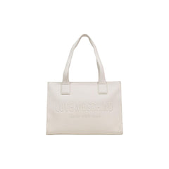 Beige Polyethylene Handbag