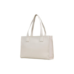 Beige Polyethylene Handbag