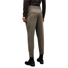 Brown Polyester Casual Pants