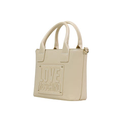Cream Polyethylene Handbag