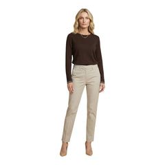 Brown Cotton Long Sleeve T-Shirt