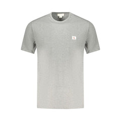 تي شيرت رجالي من القطن باللون الرمادي