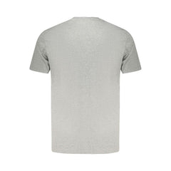 تي شيرت رجالي من القطن باللون الرمادي