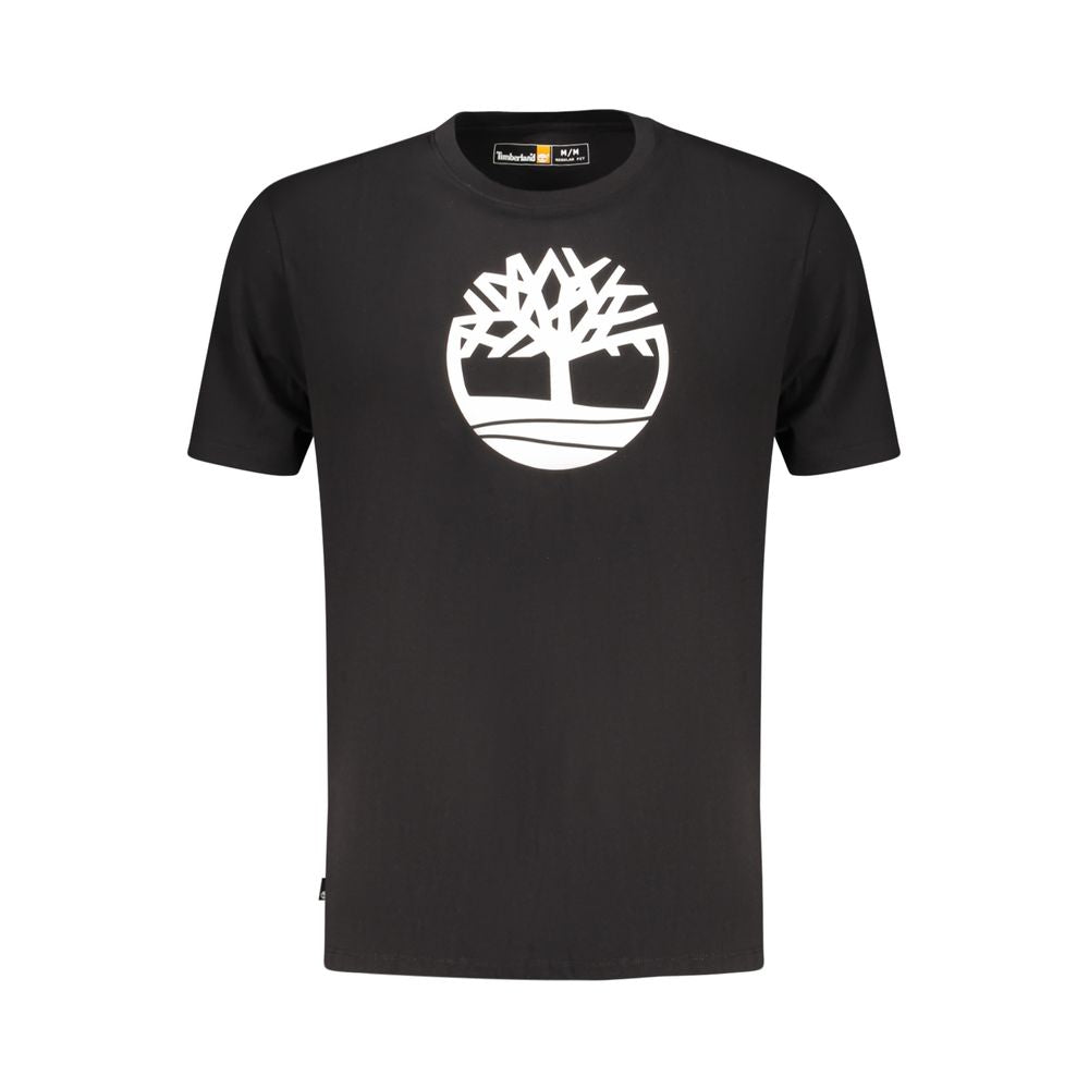 Black Cotton Men's T-Shirt