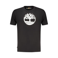 Black Cotton Men's T-Shirt