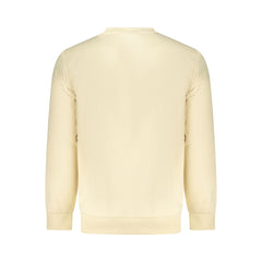 Beige Cotton Men Sweatshirt