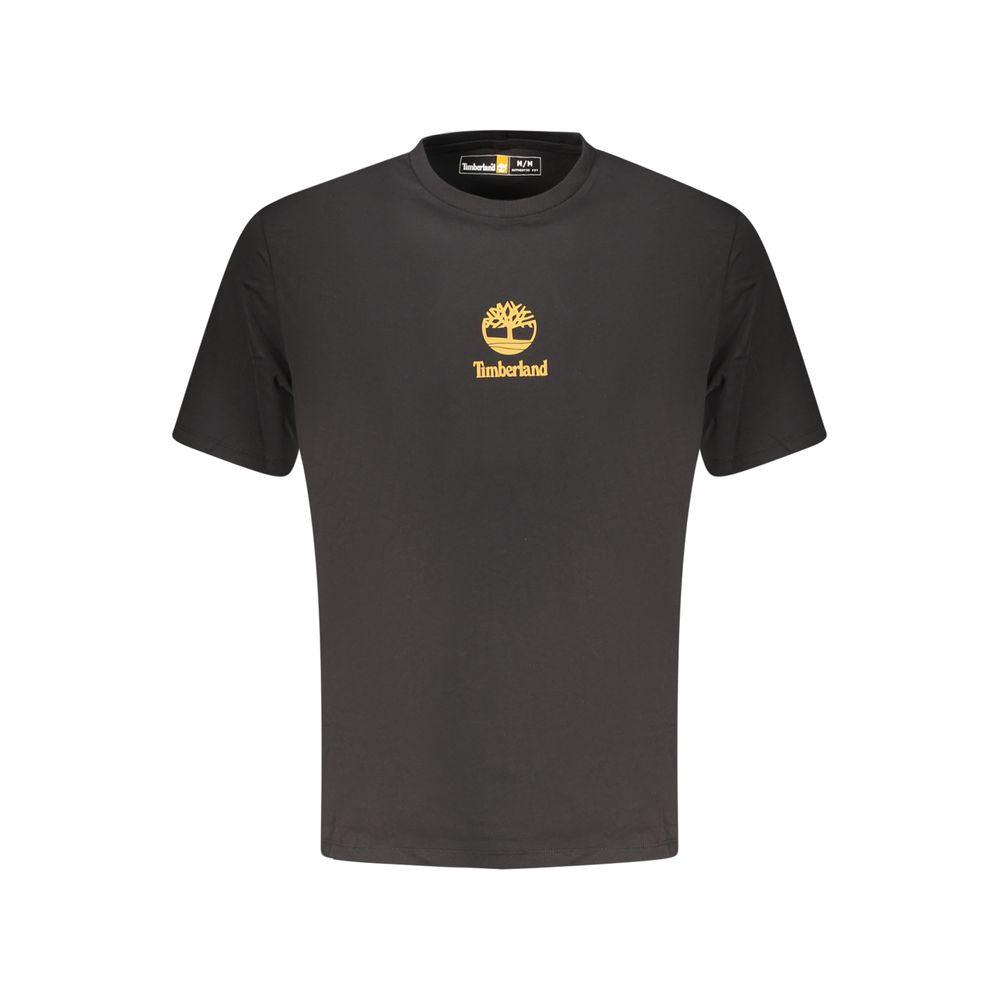 Black Cotton Men's T-Shirt