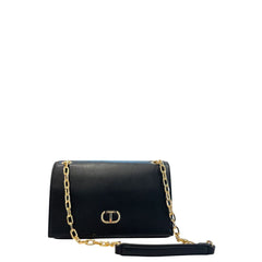 Black PU Women Crossbody Bag
