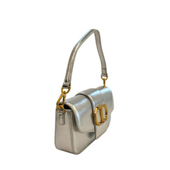 Silver PU Women Shoulder Bag