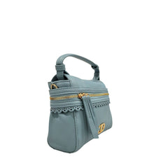 Blue PU Women Handbag