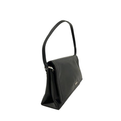 Black Polyethylene Clutch Bag