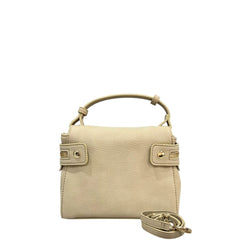 Beige Polyethylene Shoulder Bag