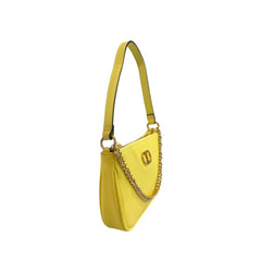 Yellow PU Women Shoulder Bag
