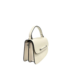 White Polyurethane Women Handbag