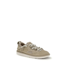 Beige Calf Leather Bos Taurus Sneakers