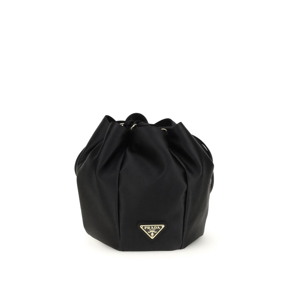 Black Silk Backet Bag