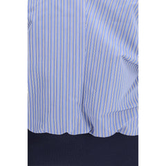 Blue Polyester Pattern Shirt