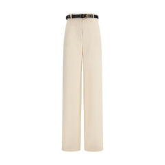 Beige Triacetate Dress Pants