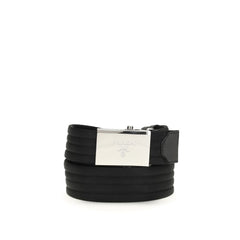 Black Polyester Thin Belt