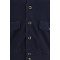 بلوزة قطنية زرقاء