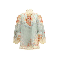 Multicolor Ramie Blouse