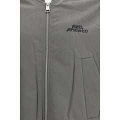 Gray Polyester Bomber