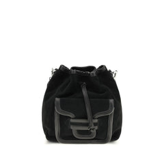Black Calf Leather Bos Taurus Backet Bag