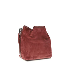 Bordeaux Calf Leather Bos Taurus Backet Bag