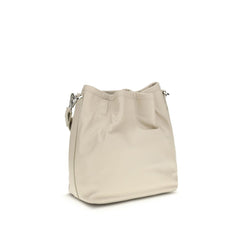 Beige Calf Leather Bos Taurus Backet Bag