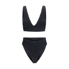 Black Polyamide One-Piece Swimsuit