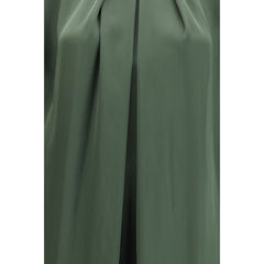 Bicolor Silk Casual Dress