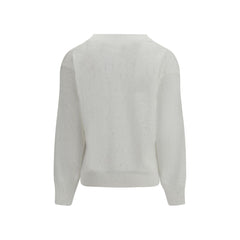 White Linen Sweatshirt