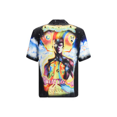 قميص من الحرير متعدد الألوان