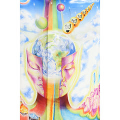 قميص من الحرير متعدد الألوان