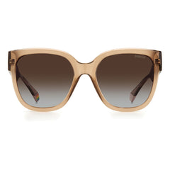 Beige Plastic Sunglasses