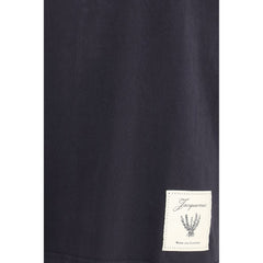 تي شيرت قطني أزرق