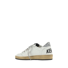 White Polyethylene Low Top Sneakers
